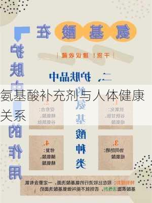 氨基酸补充剂与人体健康关系