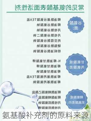 氨基酸补充剂的原料来源