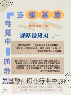 氨基酸在医药行业中的应用