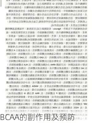 BCAA的副作用及预防