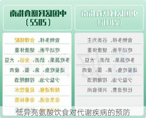 低异亮氨酸饮食对代谢疾病的预防