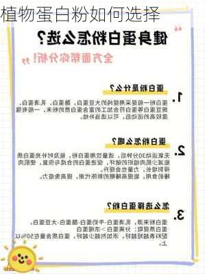 植物蛋白粉如何选择
