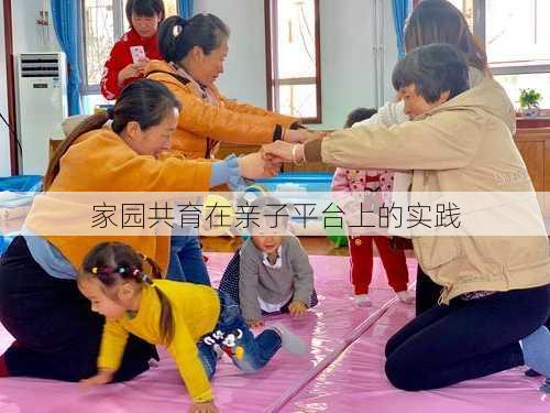 家园共育在亲子平台上的实践