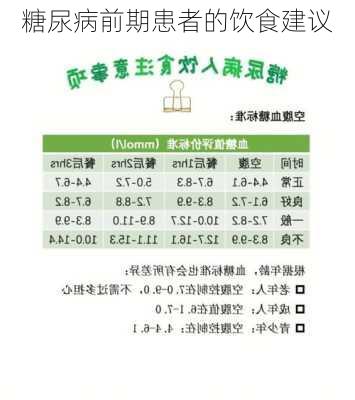 糖尿病前期患者的饮食建议