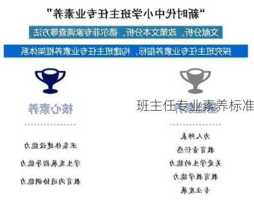 班主任专业素养标准