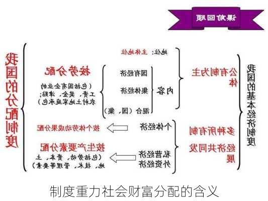 制度重力社会财富分配的含义