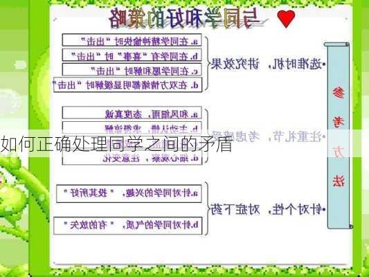 如何正确处理同学之间的矛盾