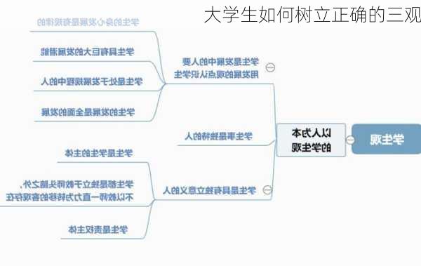 大学生如何树立正确的三观