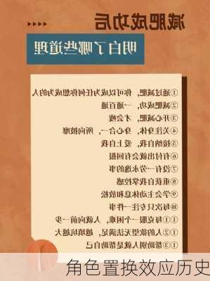 角色置换效应历史