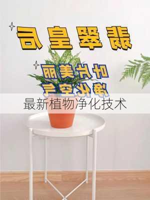 最新植物净化技术