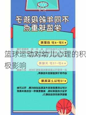 篮球运动对幼儿心理的积极影响