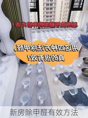 新房除甲醛有效方法