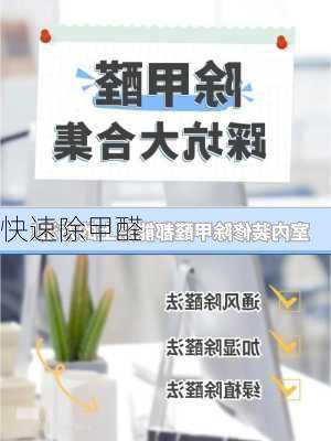 快速除甲醛