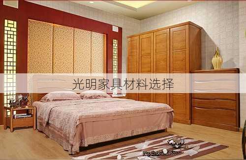 光明家具材料选择