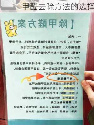 甲醛去除方法的选择