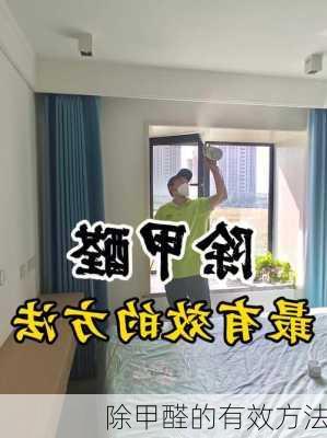 除甲醛的有效方法