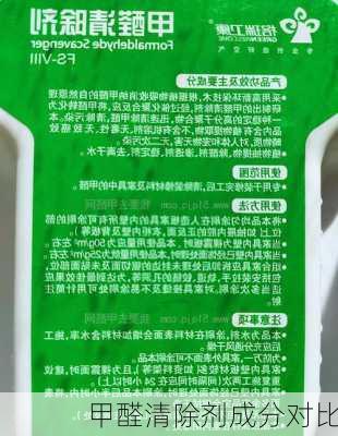 甲醛清除剂成分对比