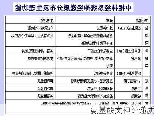 氨基酸类神经递质