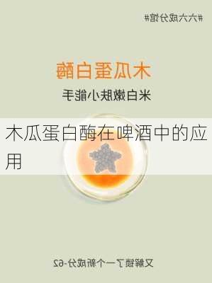 木瓜蛋白酶在啤酒中的应用
