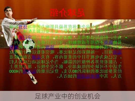 足球产业中的创业机会