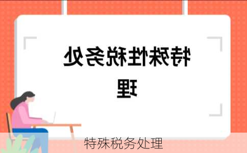 特殊税务处理