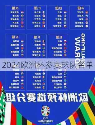 2024欧洲杯参赛球队名单