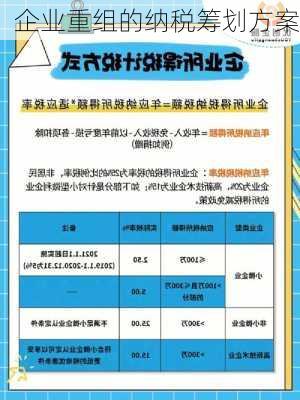 企业重组的纳税筹划方案