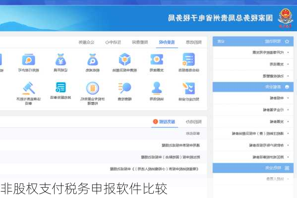 非股权支付税务申报软件比较
