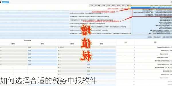 如何选择合适的税务申报软件
