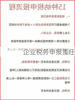 企业税务申报责任