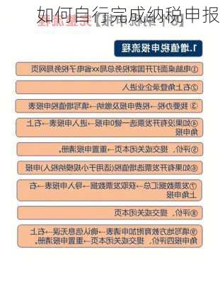如何自行完成纳税申报