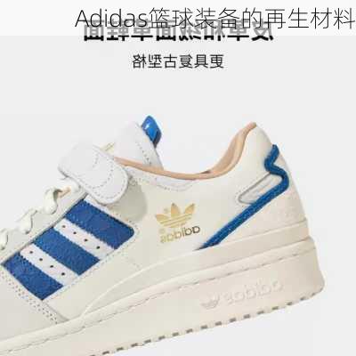 Adidas篮球装备的再生材料