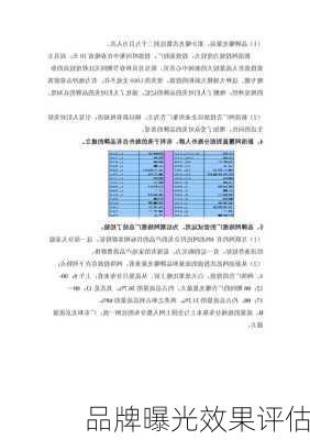 品牌曝光效果评估