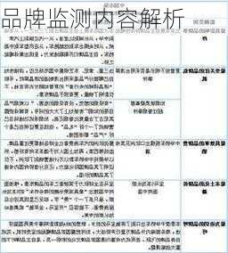 品牌监测内容解析