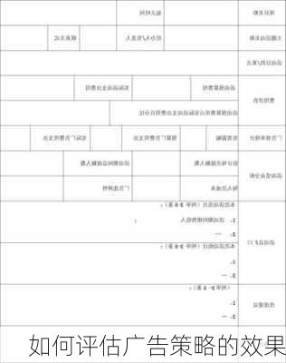 如何评估广告策略的效果