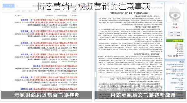 博客营销与视频营销的注意事项