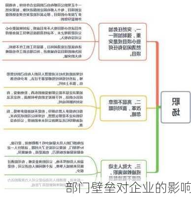 部门壁垒对企业的影响