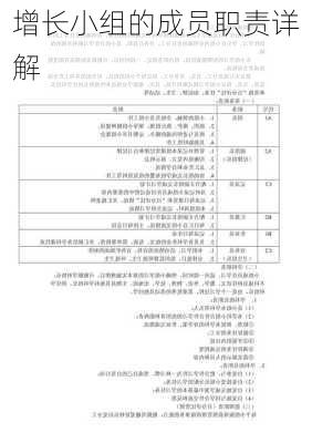 增长小组的成员职责详解