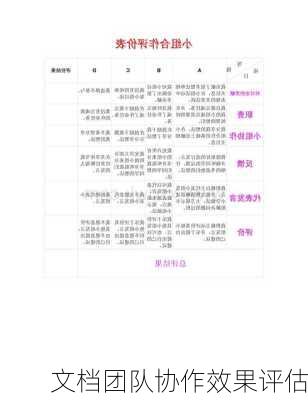 文档团队协作效果评估