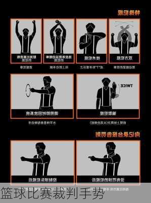 篮球比赛裁判手势