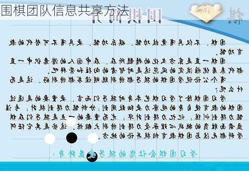 围棋团队信息共享方法