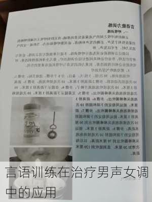 言语训练在治疗男声女调中的应用