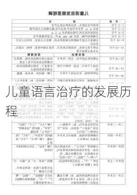 儿童语言治疗的发展历程