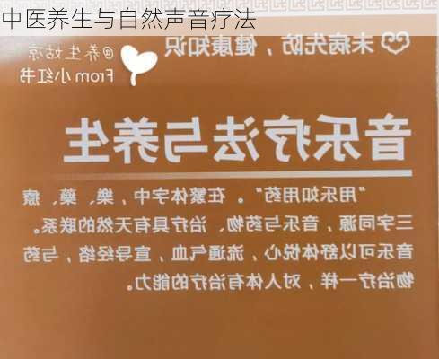 中医养生与自然声音疗法