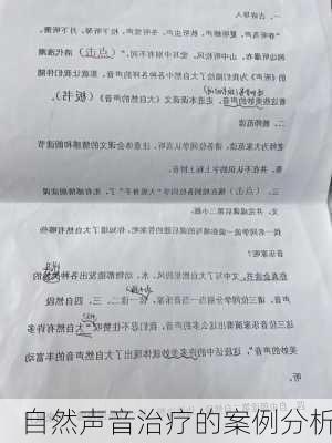 自然声音治疗的案例分析
