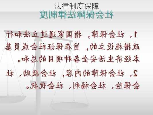 法律制度保障
