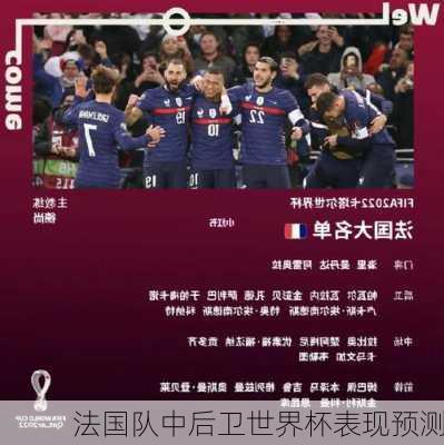 法国队中后卫世界杯表现预测