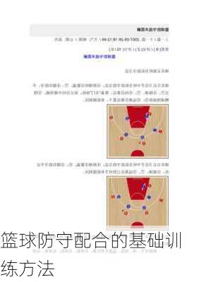篮球防守配合的基础训练方法