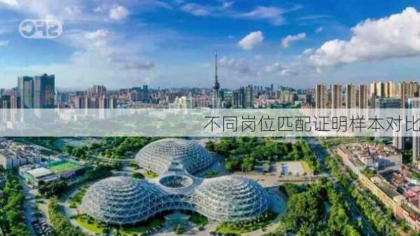 不同岗位匹配证明样本对比