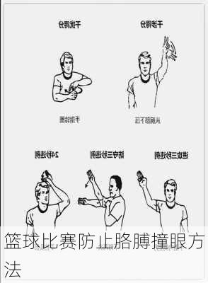 篮球比赛防止胳膊撞眼方法